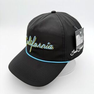 Bad Birdie Adjustable California Rope‎ Golf Hat Cap SnapBack Black Blue Yellow